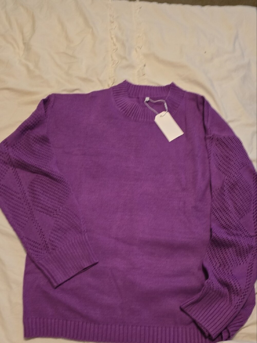 Cozy Mock Turtleneck Sweater. Vibrant Purple.NWT